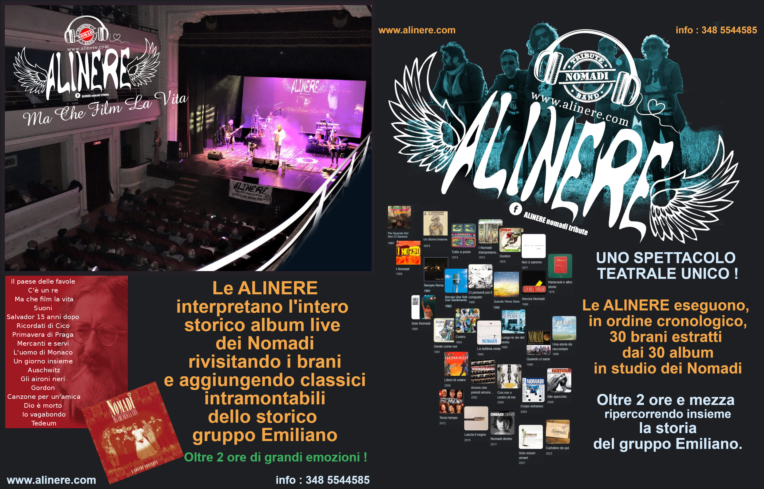 Clicca per ingrandire Concerto in teatro - Alinere Nomadi Tribute